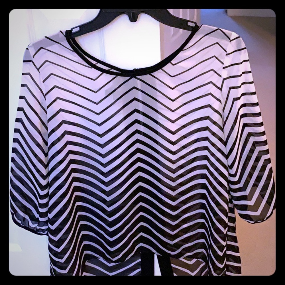 Chevron print blouse